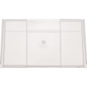 Séparateur pour bac à étagères L.230mm H.132mm polypropylène transparent fermé 1 BT-25 ST
