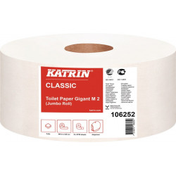 Papier toilette Katrin Classic Gigant M 2 2 plis 6 RL a 2720 feuilles-16320 feuilles. (Par 6)