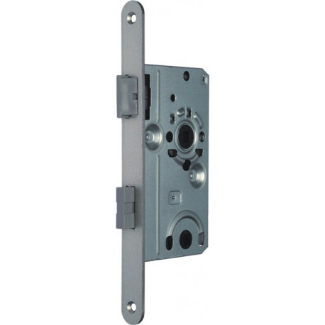 Serrure mortaise .BAD20/55/78/8mm DIN Gauche SP argenté rd Kl 2 SSF