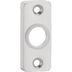 Levier rosace 3302/0000 aluminium plaque F1 épaisseur 8 mm rond angulaire EDI