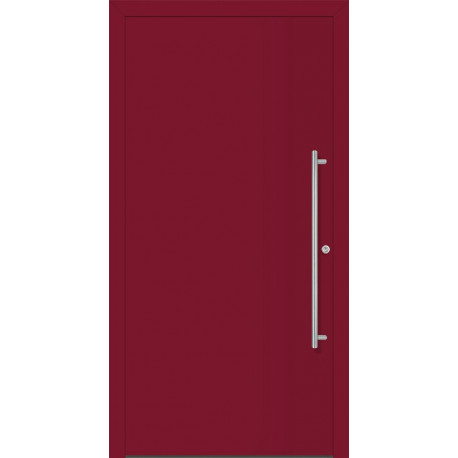 Porte d'entrée en métal Home RAL 3003 B.1100mm H.2100mm DIN gauche RC 2 n.DIN EN 1627 PROMAT