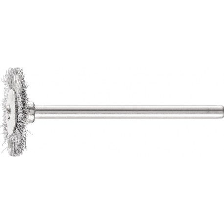Mini brosse ronde RBU 1902/3 ST 0.10 D19xl2xL5 mm acier PFERD (Par 10)