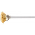 Mini brosse boisseau TBU 1803/3 MES 0.10 D18xB3xL6 mm laiton PFERD (Par 10)