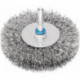Brosse plate RBU 5015/6 INOX 0.20 D. 50 mm 6 mm épaisseur de fil 0.2 mm VA 15 mm