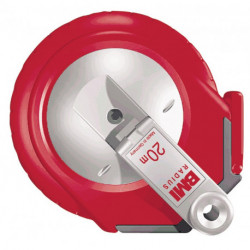 Mètre à ruban acier RADius L.20m mm/- mat Flextop/Pontarit BMI cl. de précis.II
