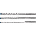 Coffret de 3x forets pour perforateur Expert SDS plus-7X (pour Béton armé, Ø 6-10 mm, Accessoire Marteau burineur)