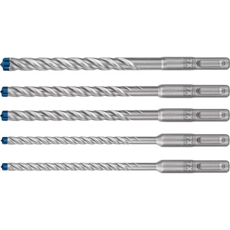 Coffret de 5x forets pour perforateur Expert SDS plus-7X (pour Béton armé, Ø 6-10 mm, Accessoire Marteau burineur)
