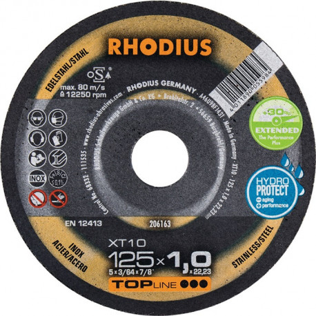 Disque de coupe XTK10 230 x 1,9mm coudé Rhodius(Par 25)
