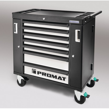 Servante d’atelier PROFI 7 tiroirs 2 compart. lat.avec portes l.xHxP: 910x474x8