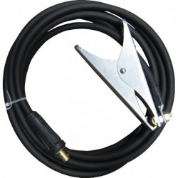 Câble de masse surmoulé 300 A Longueur.5m D-Ø 25 mm² fiche KS 25 PVC