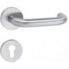 Poignée porte 111XAH11.130 acier inoxydable XA pour épaisseur de porte 38,1 - 48,0 mm PZ rond DIN gauche / droite HEWI