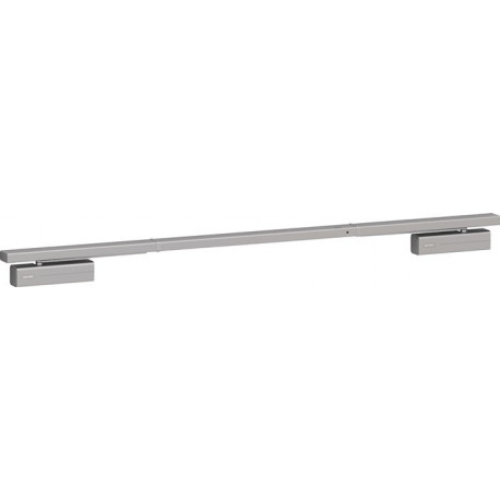 Ensemble de ferme-porte sur rail de guidage DC 700 G-CO-S argenté EN 3-6 Installation normale côté charnières