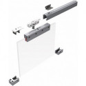 Système coulissant 73 80kg 2500mm EV1 anodisé.GLT 8/10mm complète.