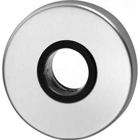 Rosace de poignée 051/1 Inox F00 Épaisseur de plaque 8 mm trou de poignée rond EDI