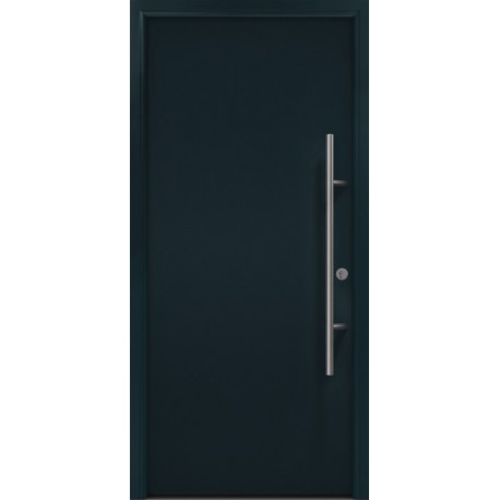 Porte d'entrée en métal PRO anthracite RAL7016 B1100mm H2100mm gauche RC2 n.DIN EN1627 
