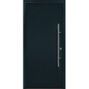 Porte d'entrée en métal PRO anthracite RAL7016 B1100mm H2100mm gauche RC2 n.DIN EN1627 