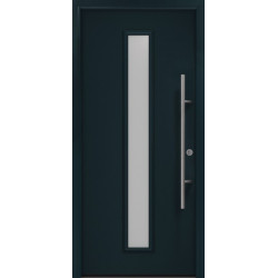 Porte d'entrée en métal PRO anthr.RAL7016 Satinato B1100mmH2100mm gauche RC2 DIN EN1627 