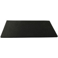 Plaque en caoutchouc alvéolaire largeur 1 m longueur 10m épaisseur 3mm EPDM noir ITES (Par 10)