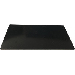 Panneau en caoutchouc B.1.4m L.10m épaisseur.3mm noir EPDM/SBR sans insert de tissu ITES (Par 14)