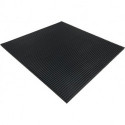 Tapis anti-vibrations l. 0,5 m L. 0,5 m épaisseur 10 mm noir NR/SBR sans insert tissé
