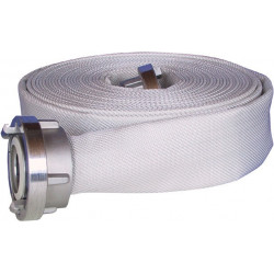 Tuyau pompier Synthetic SL D. intérieur 75 mm longueur 20 m blanc rouleau PARSCH