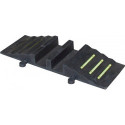 Passerelle à tuyau en caoutchouc L830xl320xH102 mm jusquà 90 mm pour 2 tuyaux PARSCH