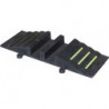 Passerelle à tuyau en caoutchouc L830xl320xH102 mm jusquà 90 mm pour 2 tuyaux PARSCH
