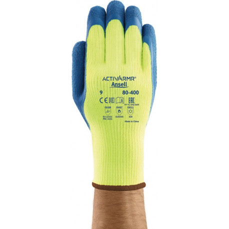 Gants de protection contre le froid ActivArmr® 80-400 Taille 10 jaune/bleu EN 388.EN 511.EN 407 (Par 12)