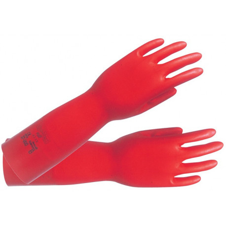 Gant de protection chimique AlphaTec Sol-Vex 37-900 Taille 11 rot EN 388.EN 374.ISO 9001 (Par 12)
