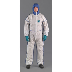 Combinaison de protection AlphaTec® 1800 Comfort Taille XXL blanc/bleu PSA III MICROGARD