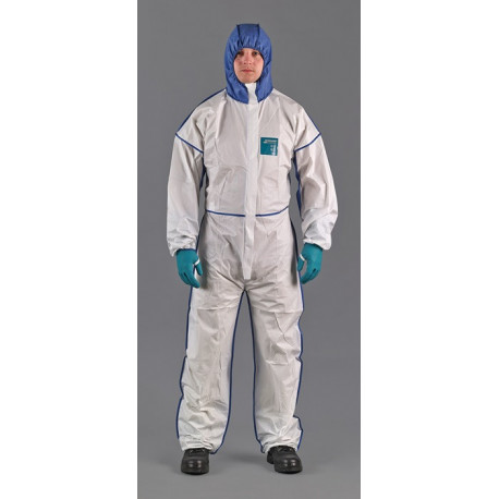 Combinaison de protection AlphaTec® 1800 Comfort Taille XXL blanc/bleu PSA III MICROGARD