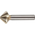 Foret aléseur EUC DIN 335C 90 Degrés D.6.3mm HSS spécial spécial Tige à 3 faces Z.3 BECK