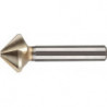 Foret aléseur EUC DIN 335C 90 Degrés D.6.3mm HSS spécial spécial Tige à 3 faces Z.3 BECK