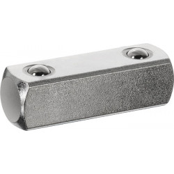 Carré traversant.Taille.3/8 pouce L.28mm avec serrure à bille GEDORE