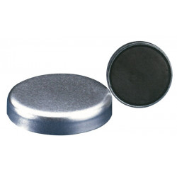 Aimant plat D.40xH8mm sans douille filetée adhérence 125 N