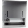 Distributeur d'essuie-mains pliable CWS 300 en acier inoxydable avec serrure à cylindre UP