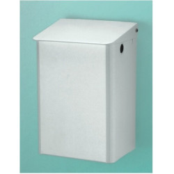 Poubelle. 15 l Aluminium blanc