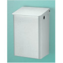 Poubelle. 15 l Aluminium blanc