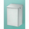 Poubelle. 6 l Aluminium blanc