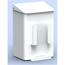 Boîte hygiénique CWS 6 l m porte-sac papier aluminium blanc