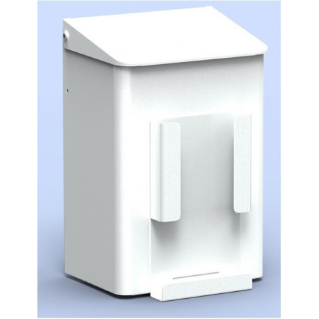 Boîte hygiénique CWS 6 l m porte-sac papier aluminium blanc
