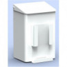 Boîte hygiénique CWS 6 l m porte-sac papier aluminium blanc