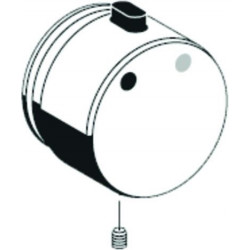 Bouton d'actionnement Schell LINUS DP-SC-T thermostat chromé