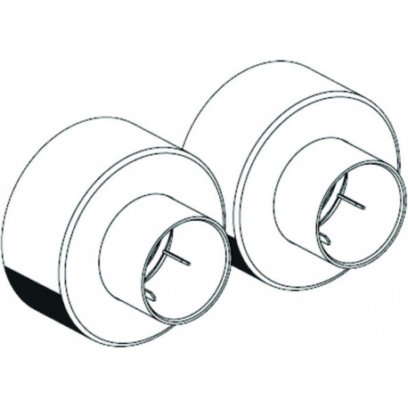 Ensemble de rosaces Schell VITUS chrome