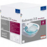 Combi-Pack SUBWAY 2.0 avec WC à paroi profonde DirectFlush et WC-Si white ceramicplus VILLEROY & BOCH