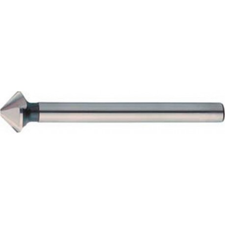 Fraise conique 90°, longue, à chanfreiner et ébavurer, Ø nominal : 6,3 mm, Plus petit Ø 1,5 mm, Long. totale 85 mm, queue Ø 5 mm