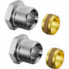 JEU DE RACCORDS DE SERRAGE 1/2 x15mm (par 2)