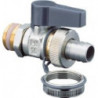 Vanne à bille OV Optiflex MS plaqué nickel. PN 16 DN 15. 1/2pouce Ext