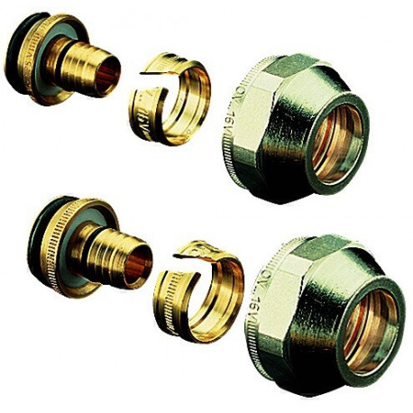 Raccord à compression OV Cofit S 2-fois Ext 3/4pouce Euroko. 20x2mmx3/4pouce ÜM