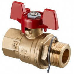 ROBINET A TS 3/4MF POUR REGUDIS W-HTU/W-HTF, MANETTE ROUGE